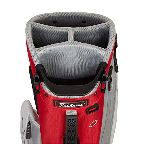 Titleist - Players 4 Plus Golf Bag - Red/White/Gray