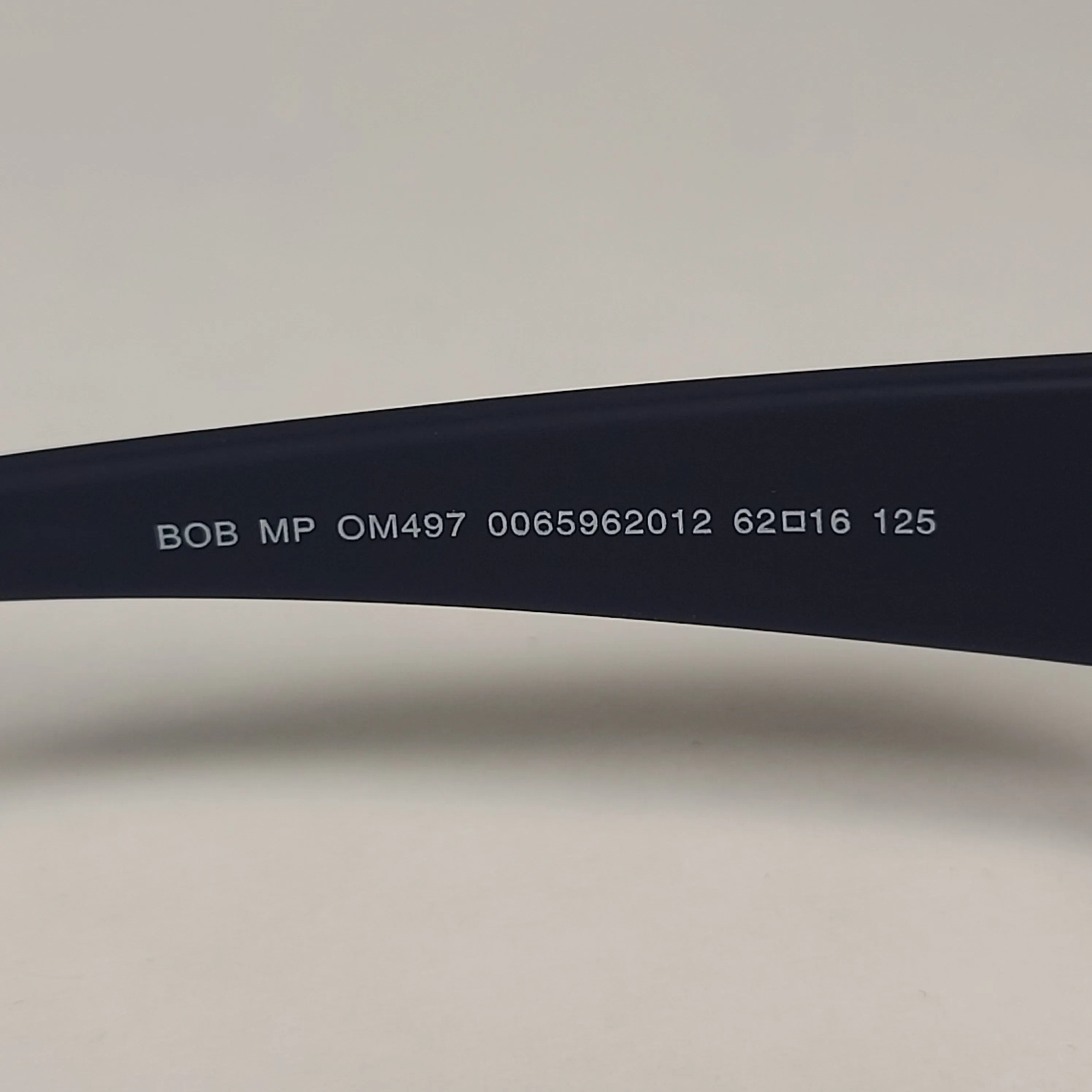 Tommy Hilfiger Bob Rectangular Wrap Sunglasses Sport Matte Navy Blue Gray Lens BOB MP OM497