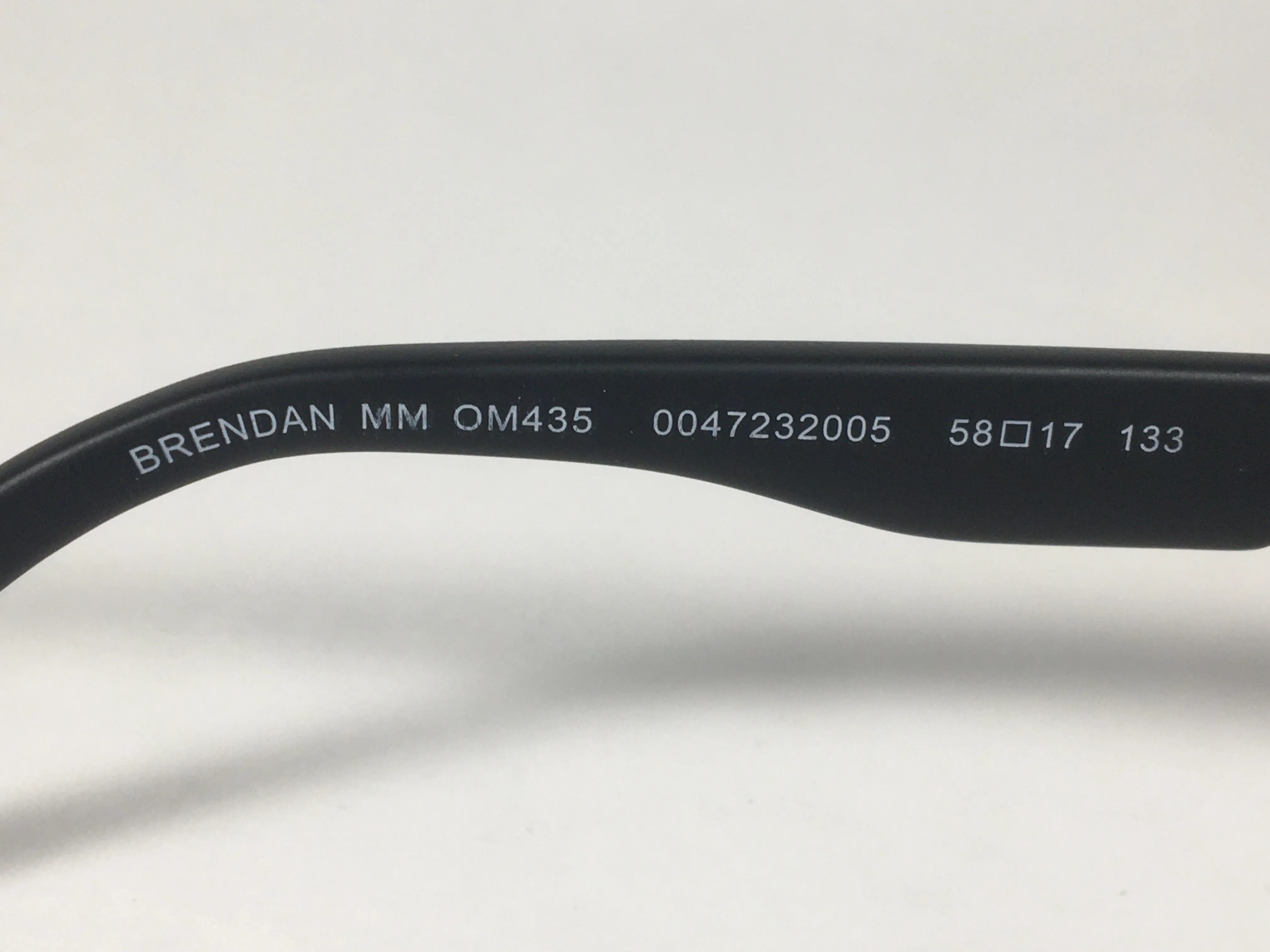 Tommy Hilfiger Brendan Rectangular Sunglasses Matte Black Gray Lens BRENDAN MM OM435