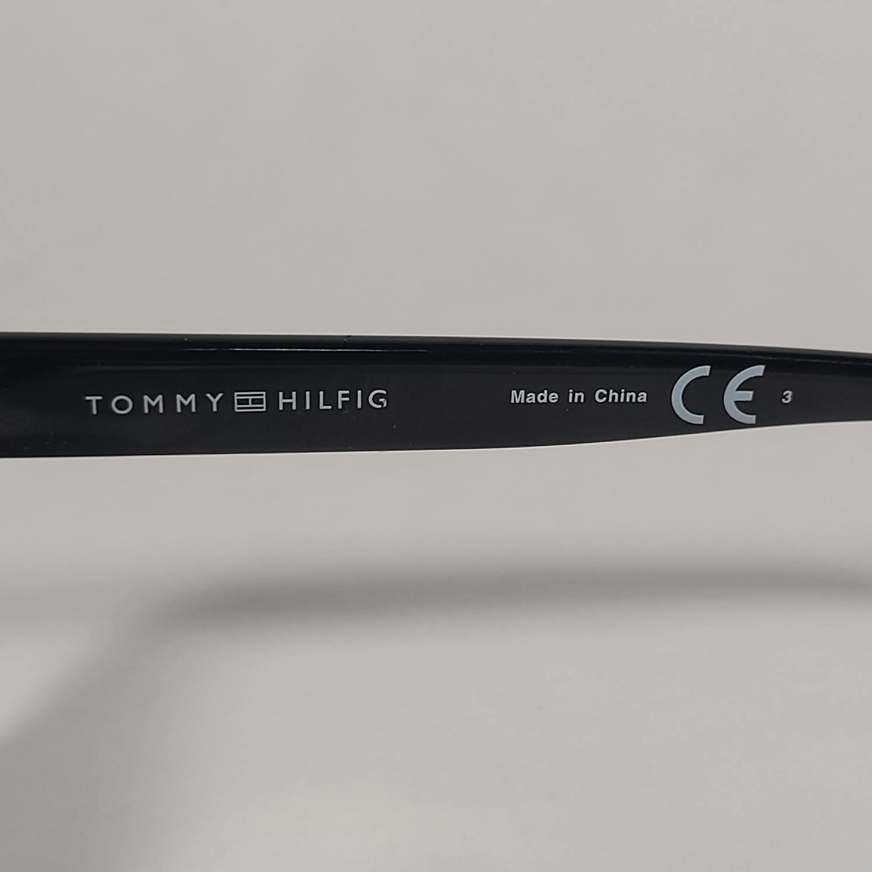 Tommy Hilfiger "Reid" MM OM561 Square Club Sunglasses Black Horn Rim Frame Gray Lens