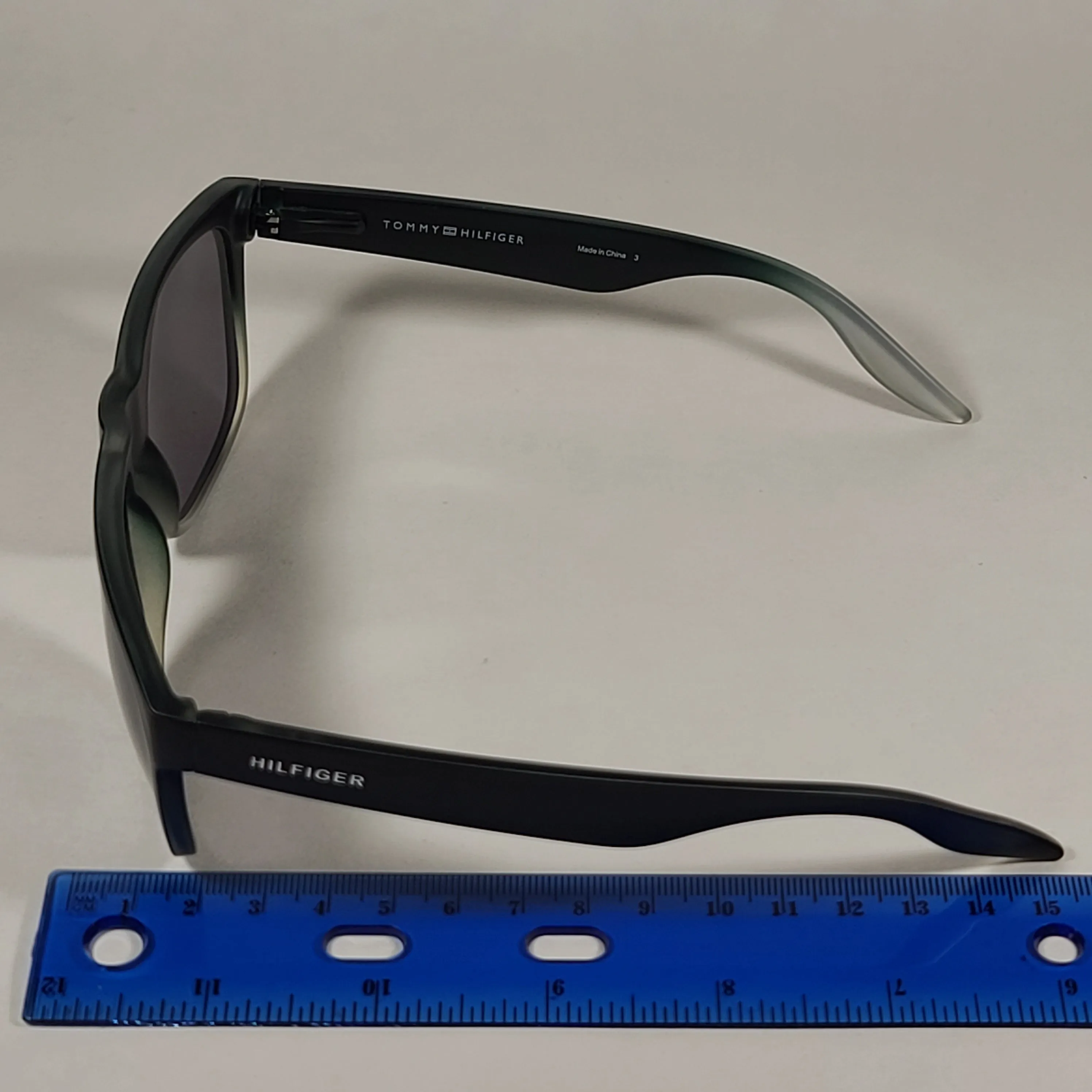 Tommy Hilfiger Tanner Square Sunglasses Matte Black And Green Gray Frame Gray Lens  TANNER MP OM302