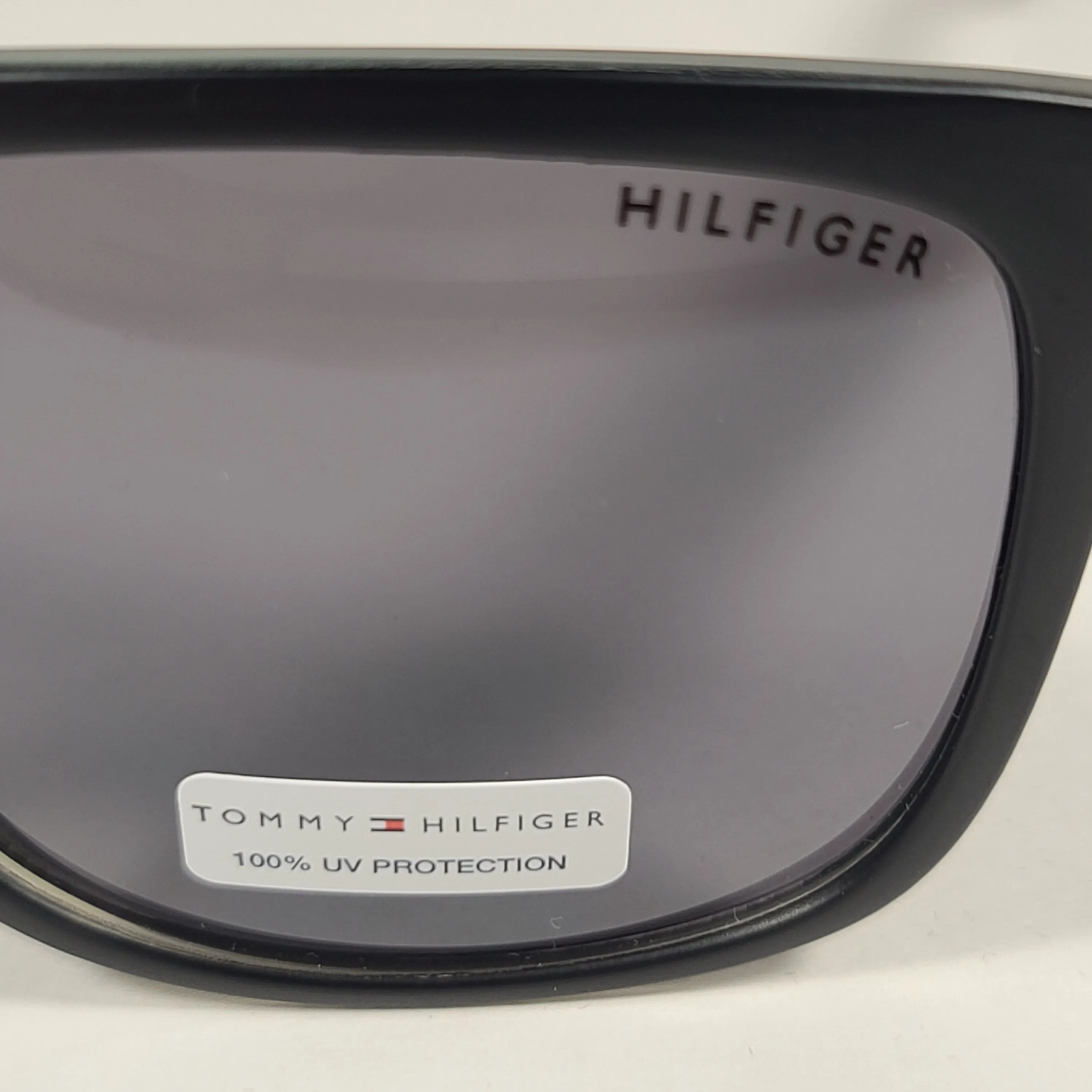 Tommy Hilfiger Tanner Square Sunglasses Matte Black And Green Gray Frame Gray Lens  TANNER MP OM302