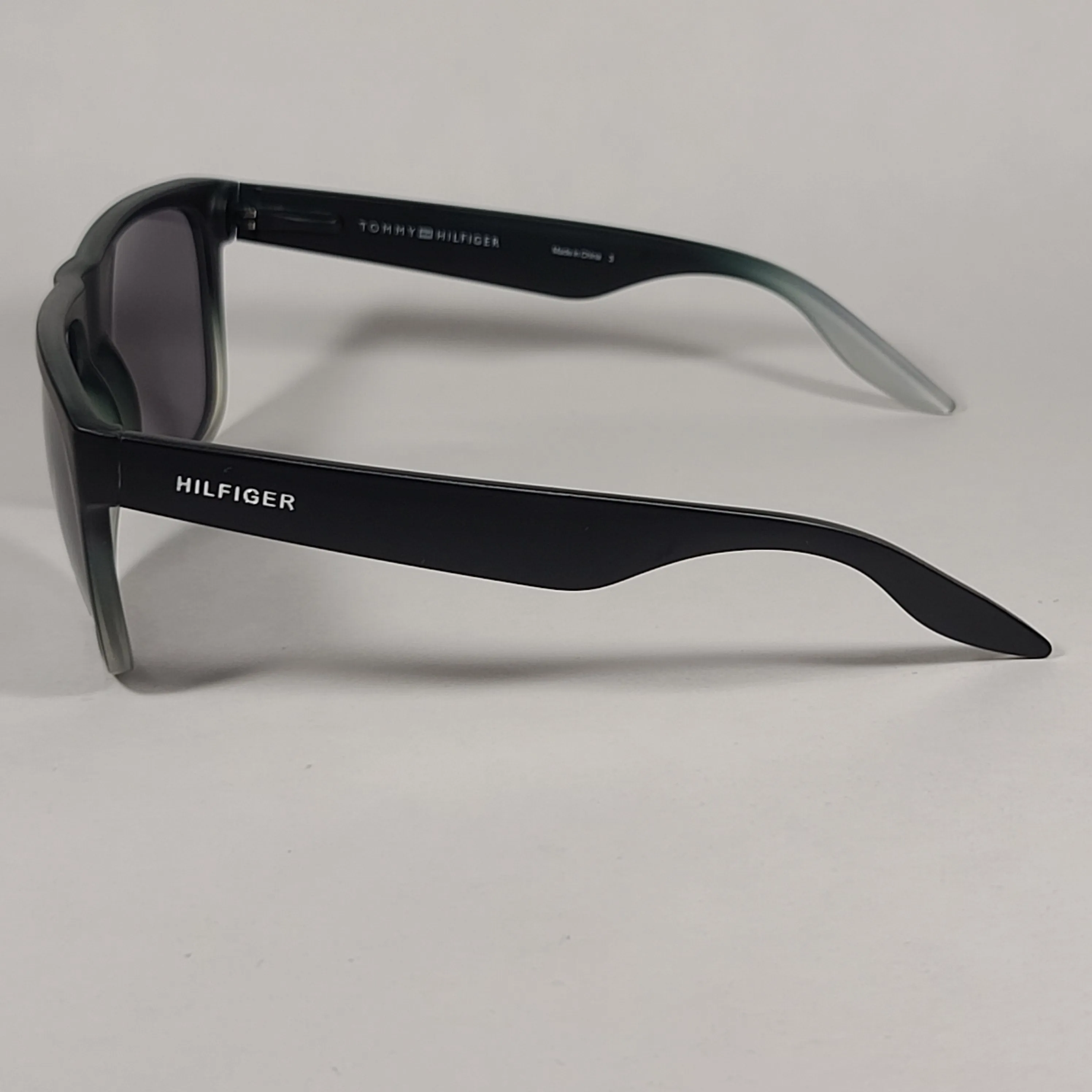 Tommy Hilfiger Tanner Square Sunglasses Matte Black And Green Gray Frame Gray Lens  TANNER MP OM302