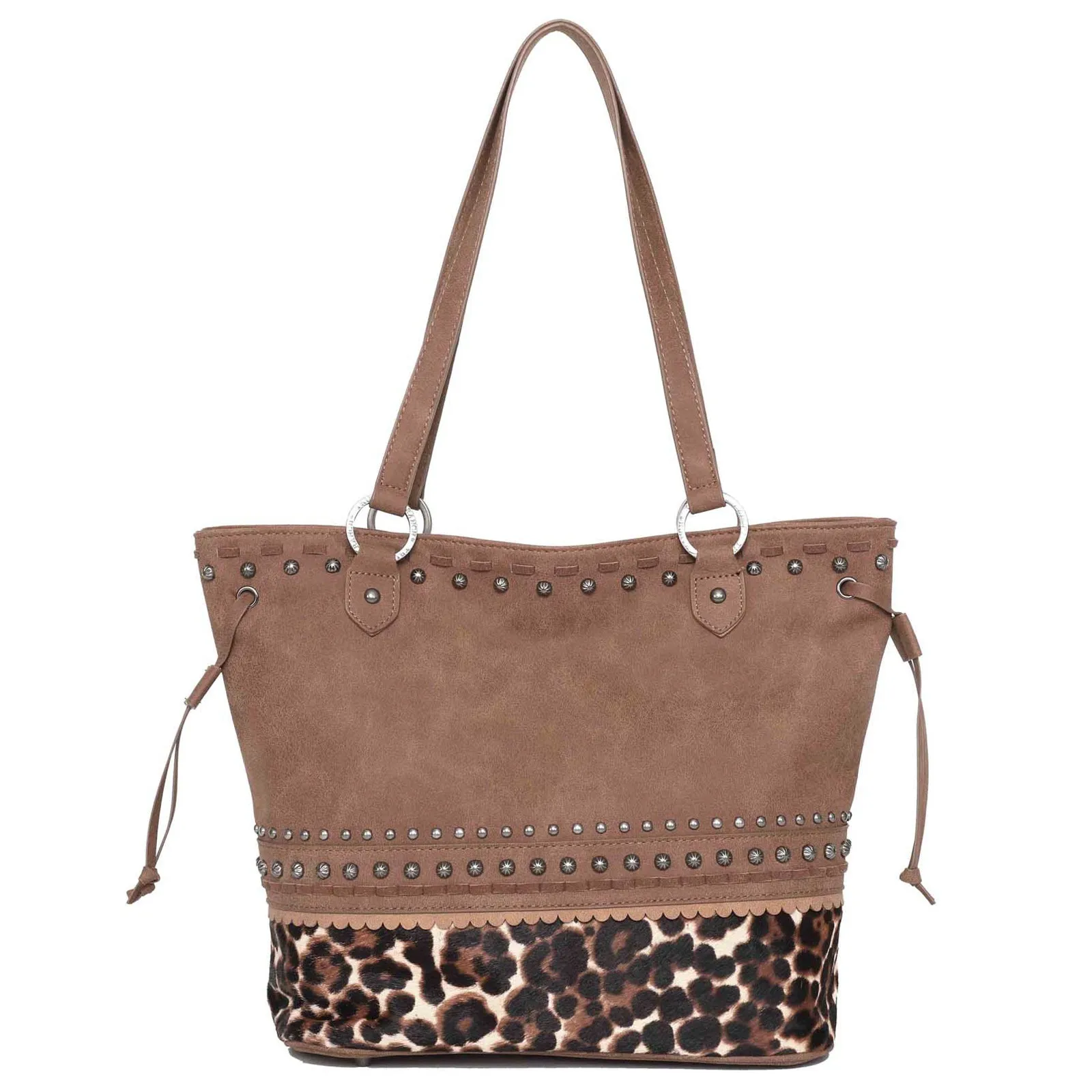 TR142G-8317 Trinity Ranch Hair-On Cowhide Collection Concealed Carry Tote
