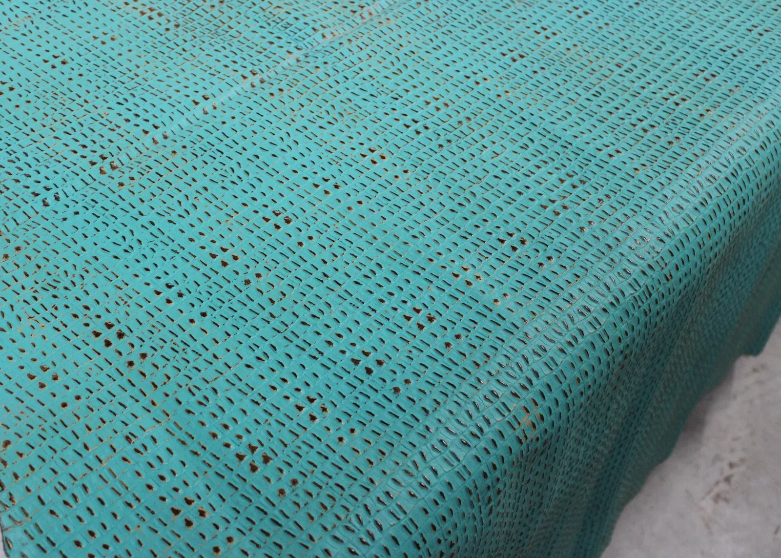 Turquoise CAIMAN EMBOSSED LEATHER: PRE CUT Pieces | 12"x12", 12"x18", 12"x24" Precuts Sheets- Leather working, Perfect for Bags, Earrings, Wallets