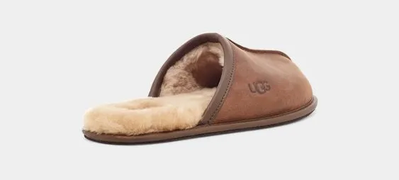 UGG- MEN'S SCUFF LEATHER SLIPPER