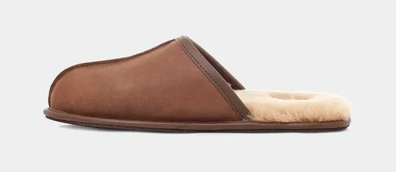 UGG- MEN'S SCUFF LEATHER SLIPPER