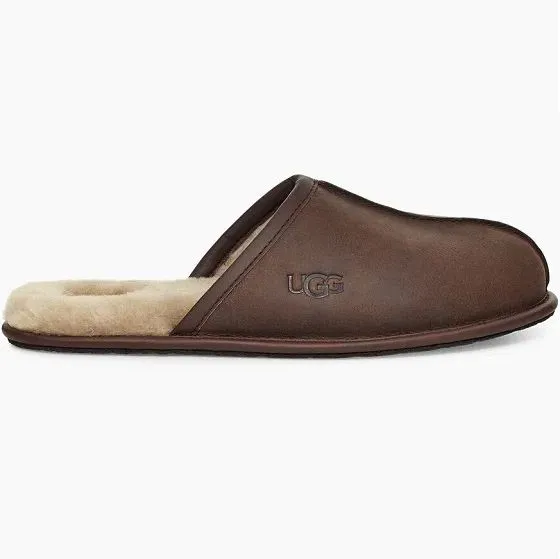 UGG- MEN'S SCUFF LEATHER SLIPPER