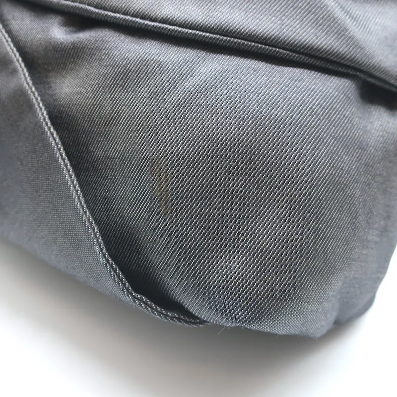 Valentino Bow Tote Dark Gray Coated Canvas Medium Shoulder Bag