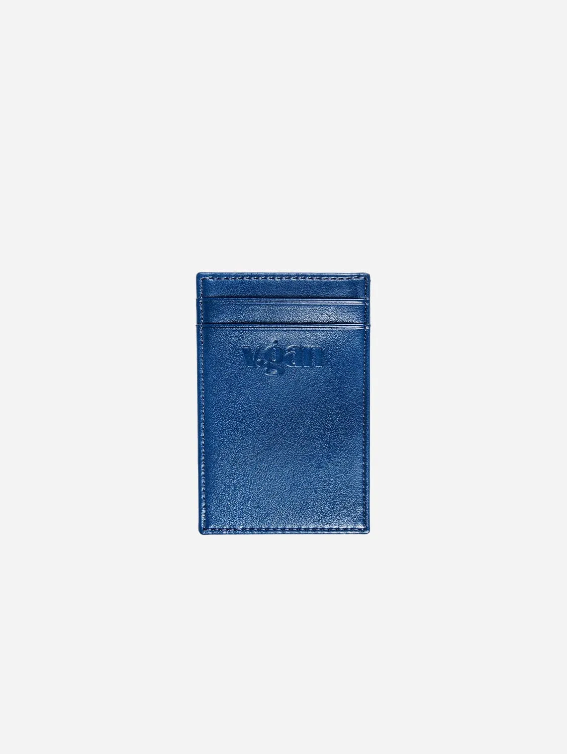 Vegan Leather Card Wallet | Navy