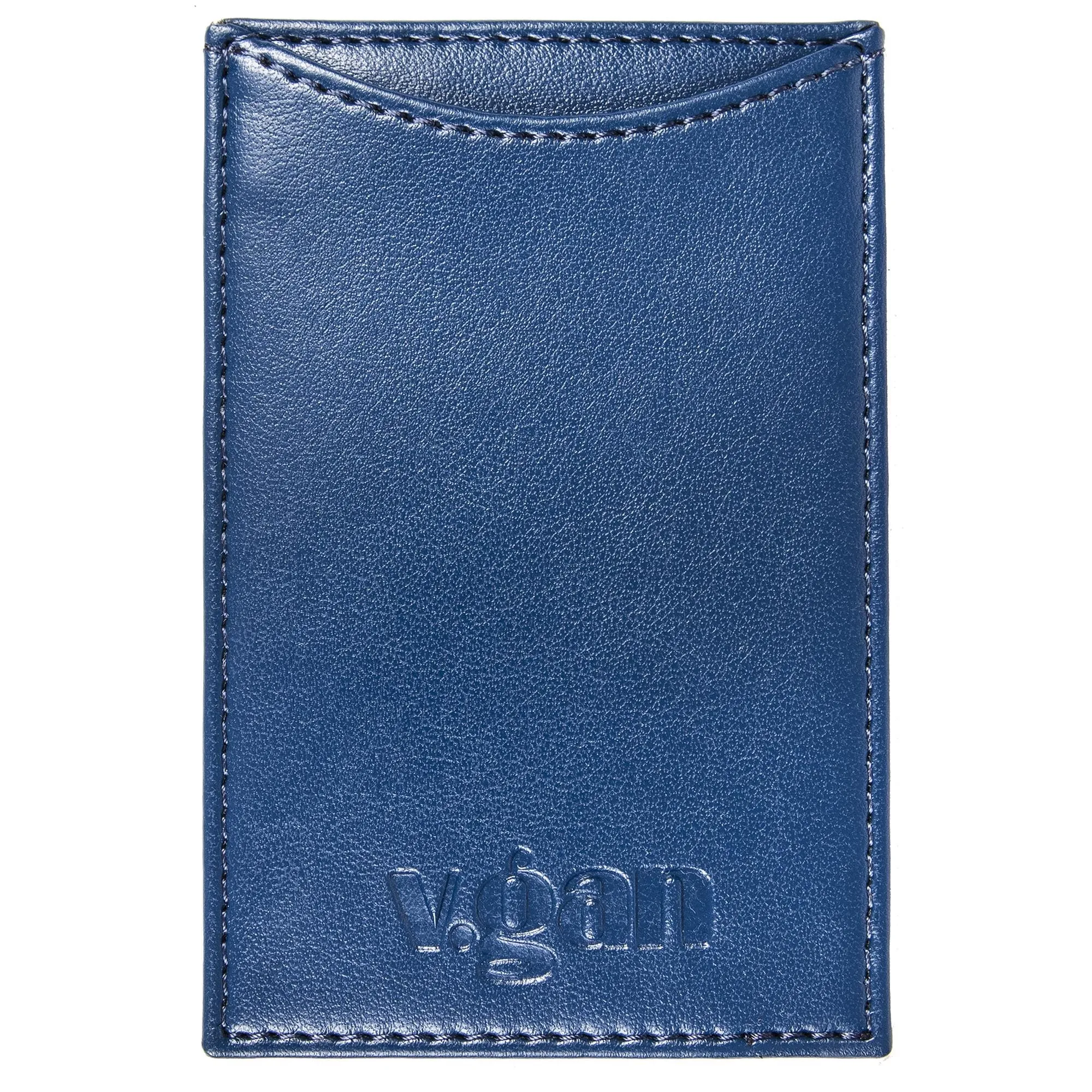 Vegan Leather Card Wallet | Navy
