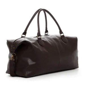 Vegan Leather Duffle Bag - Gunner Brown