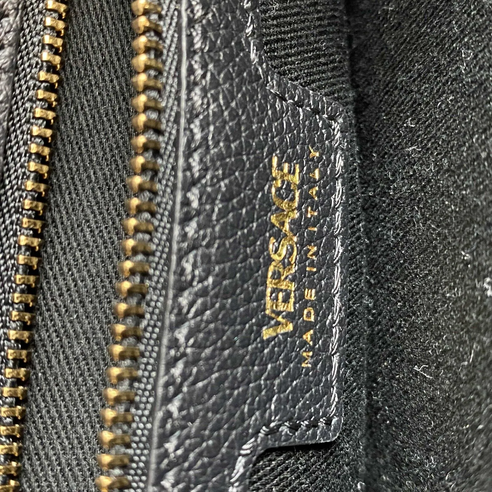 Versace - New w/ Tags - La Medusa Leather Hobo Bag - Black Shoulder Bag