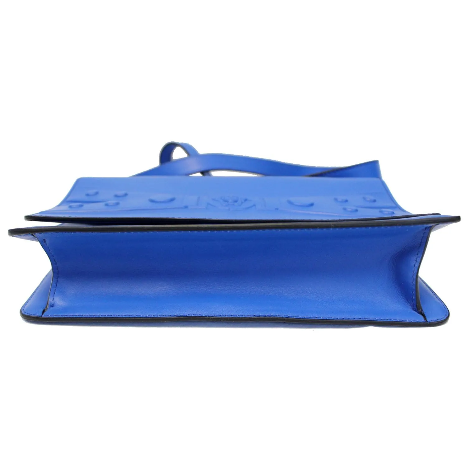 VERSACE Tribute X Leather Shoulder Bag Blue