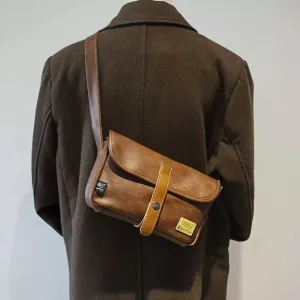 Vintage Leather Crossbody Bag