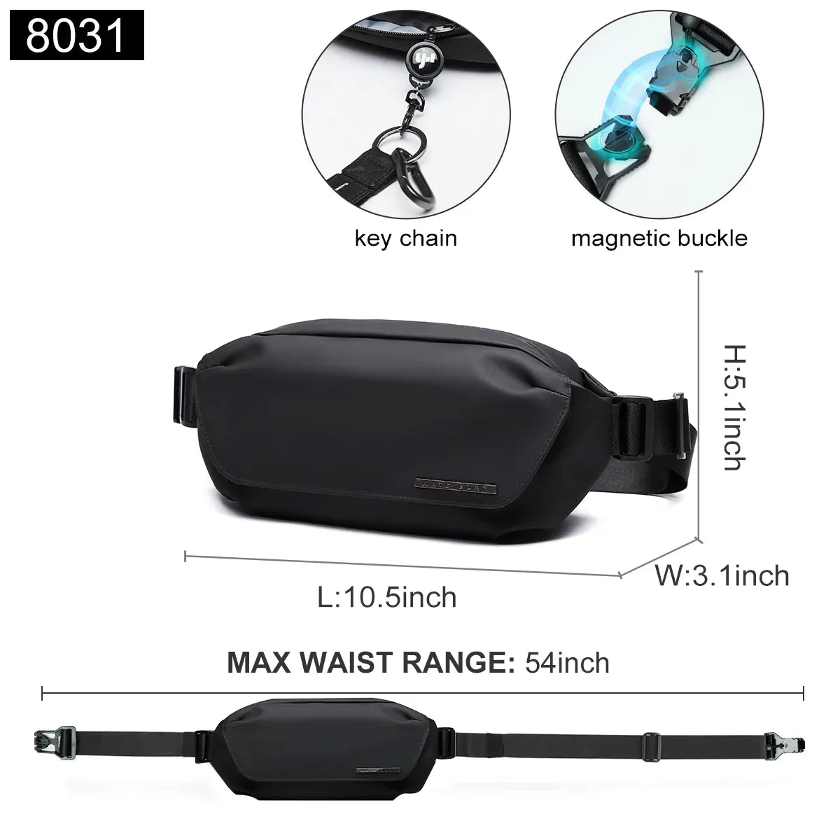 Waterproof Chest Crossbody Bag