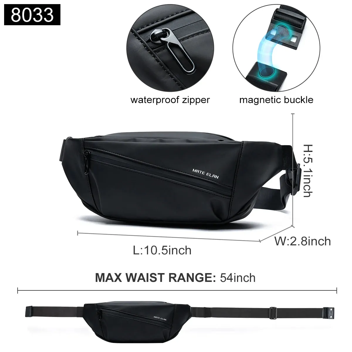 Waterproof Chest Crossbody Bag