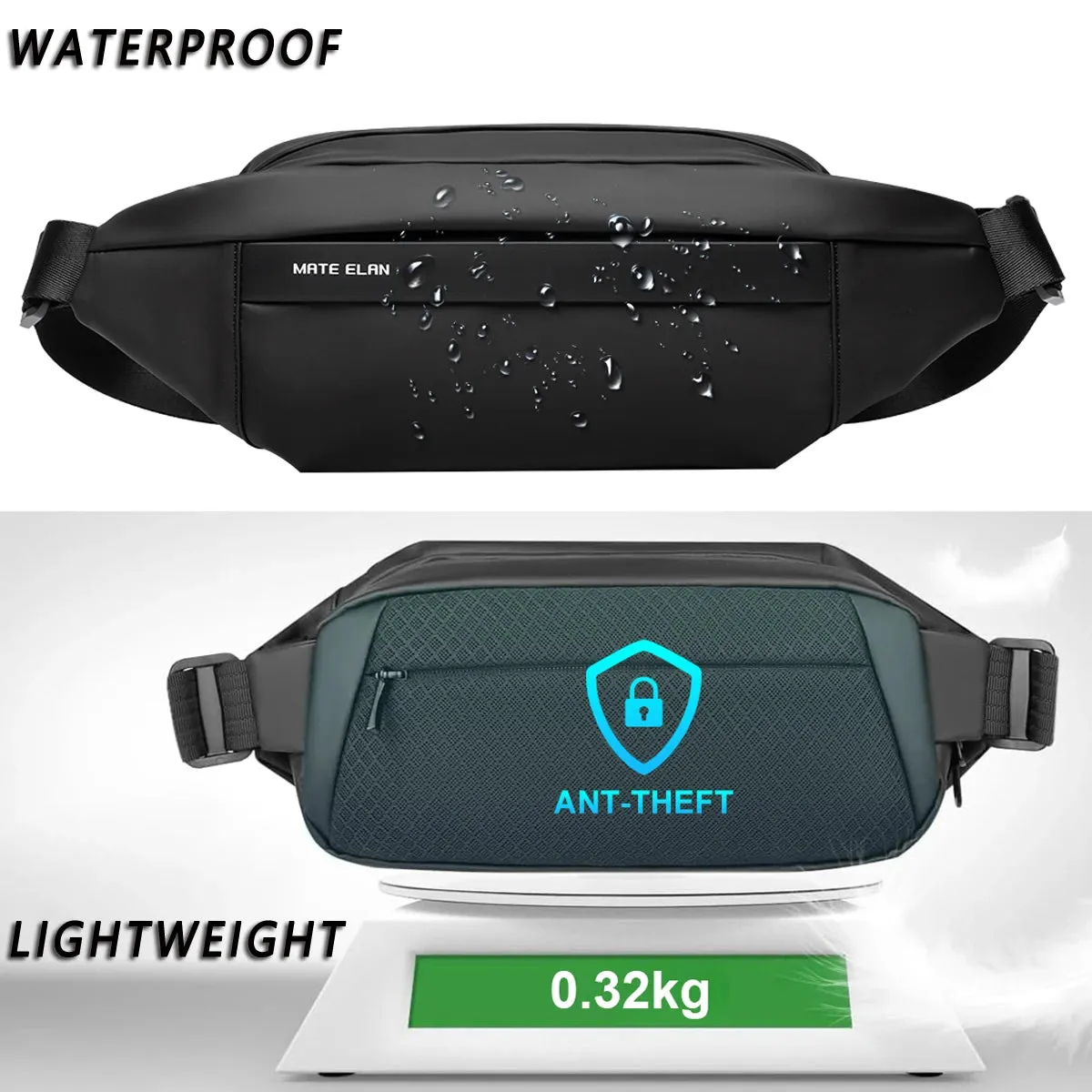 Waterproof Chest Crossbody Bag