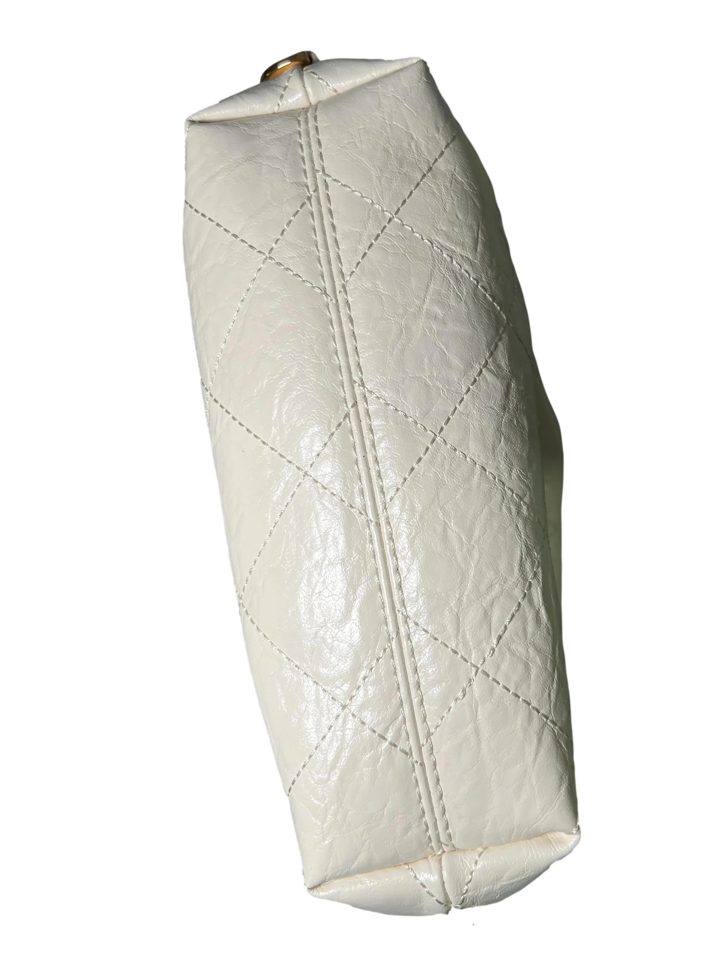 White Pu Leather Mini Bag