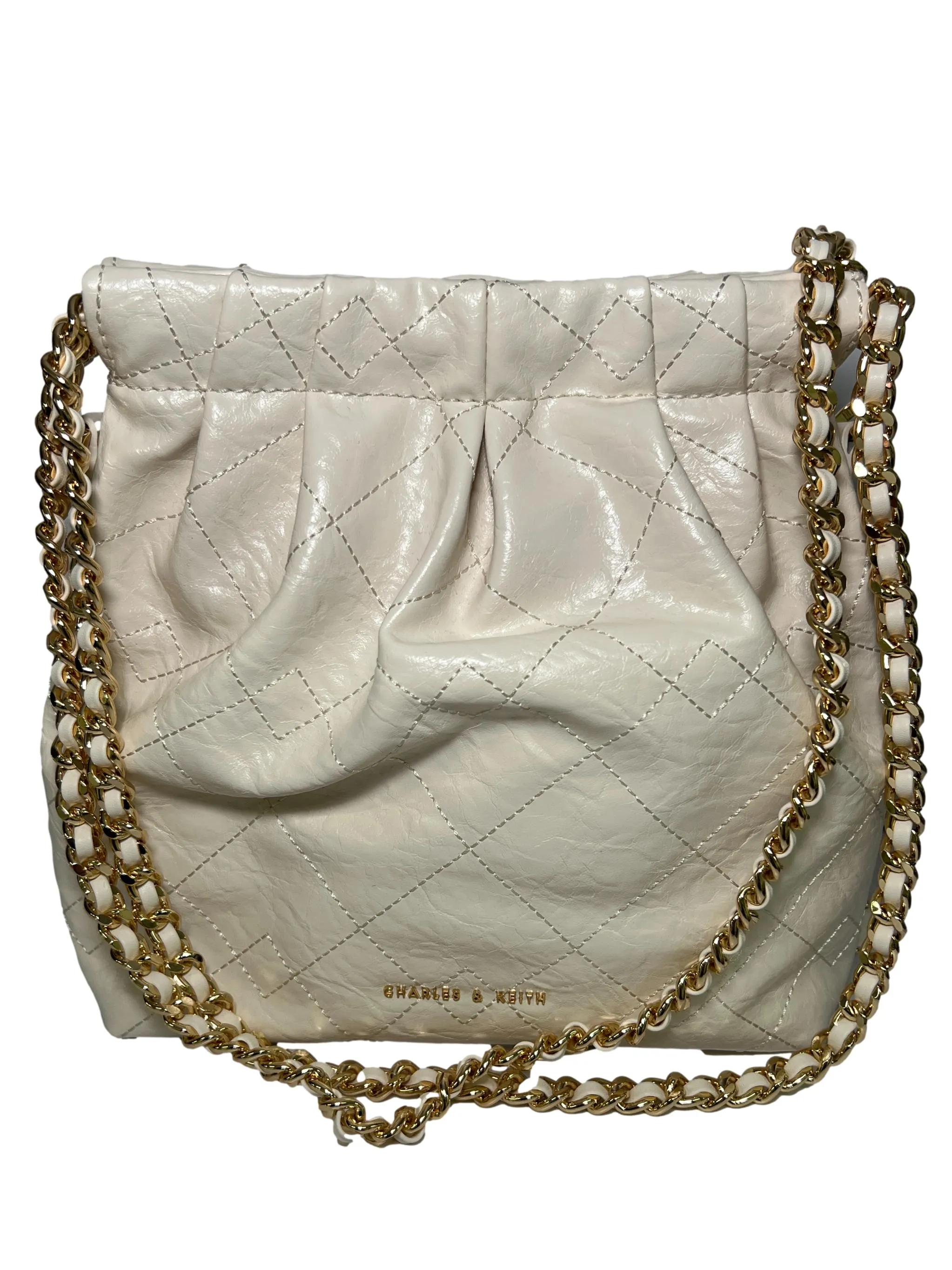 White Pu Leather Mini Bag