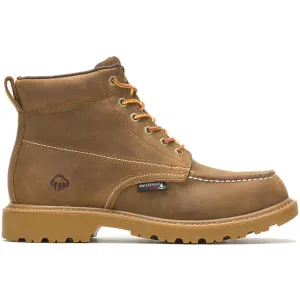 Wolverine Men's Floorhand 6" Moc Toe WP Work Boot- Tan- W080139