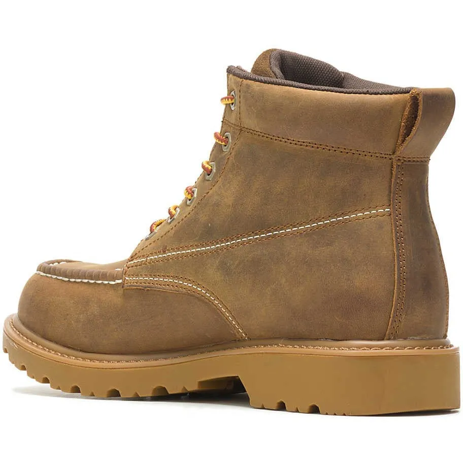 Wolverine Men's Floorhand 6" Moc Toe WP Work Boot- Tan- W080139