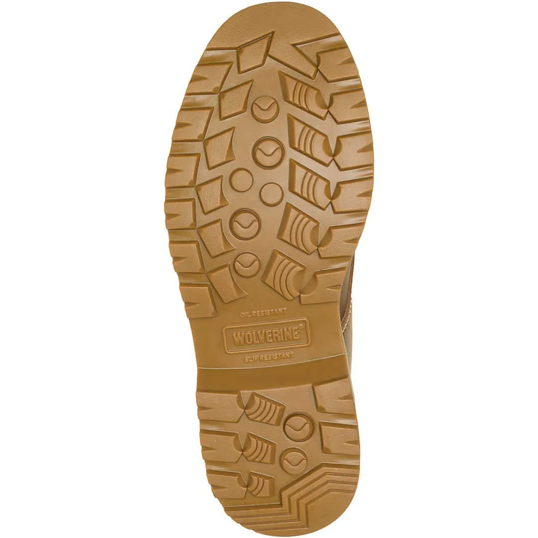 Wolverine Men's Floorhand 6" Moc Toe WP Work Boot- Tan- W080139