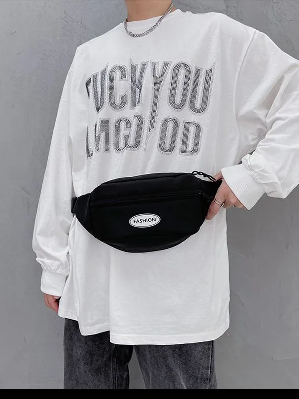 Women's & Men's & Canvas Simple Fashion Men's Chest Bags