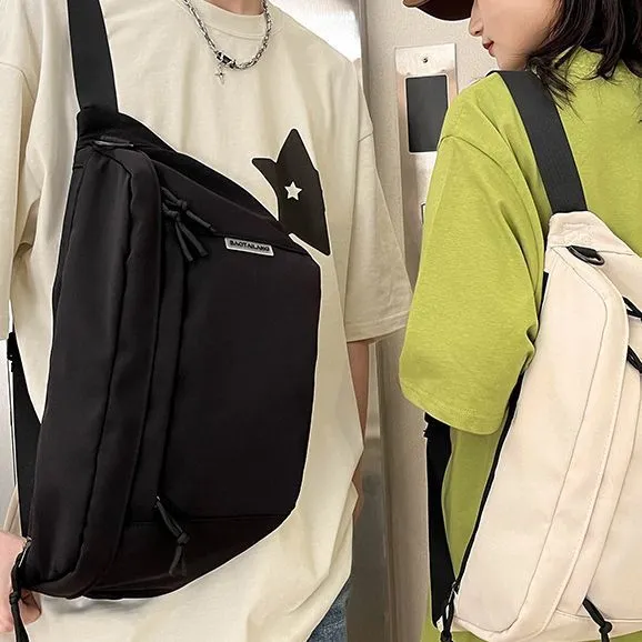 Women's & Men's & Trendy Boys Large Fashion Men's Chest Bags