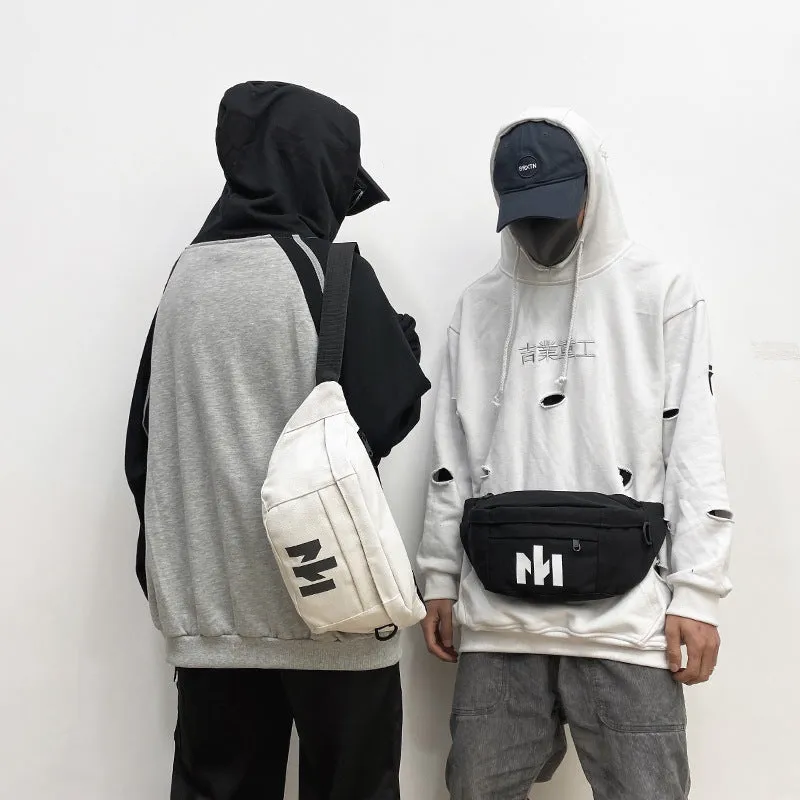 Women's & Men's & Trendy Korean Style Oxford Cloth Men's Chest Bags