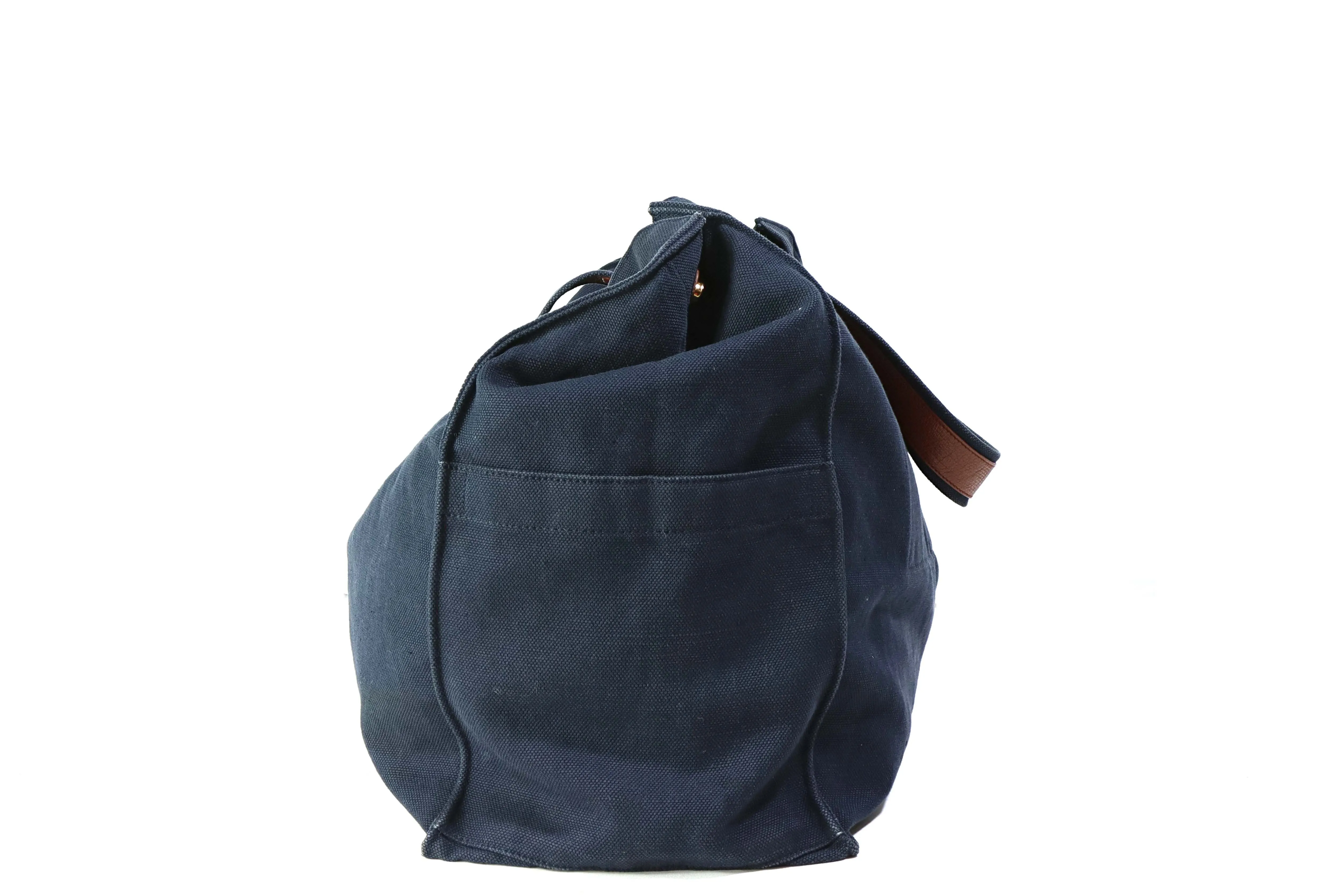 Yves Saint Laurent Navy Canvas Tote