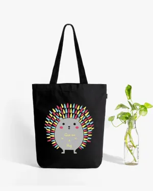Zipper Tote Bag - Porcupine Hug