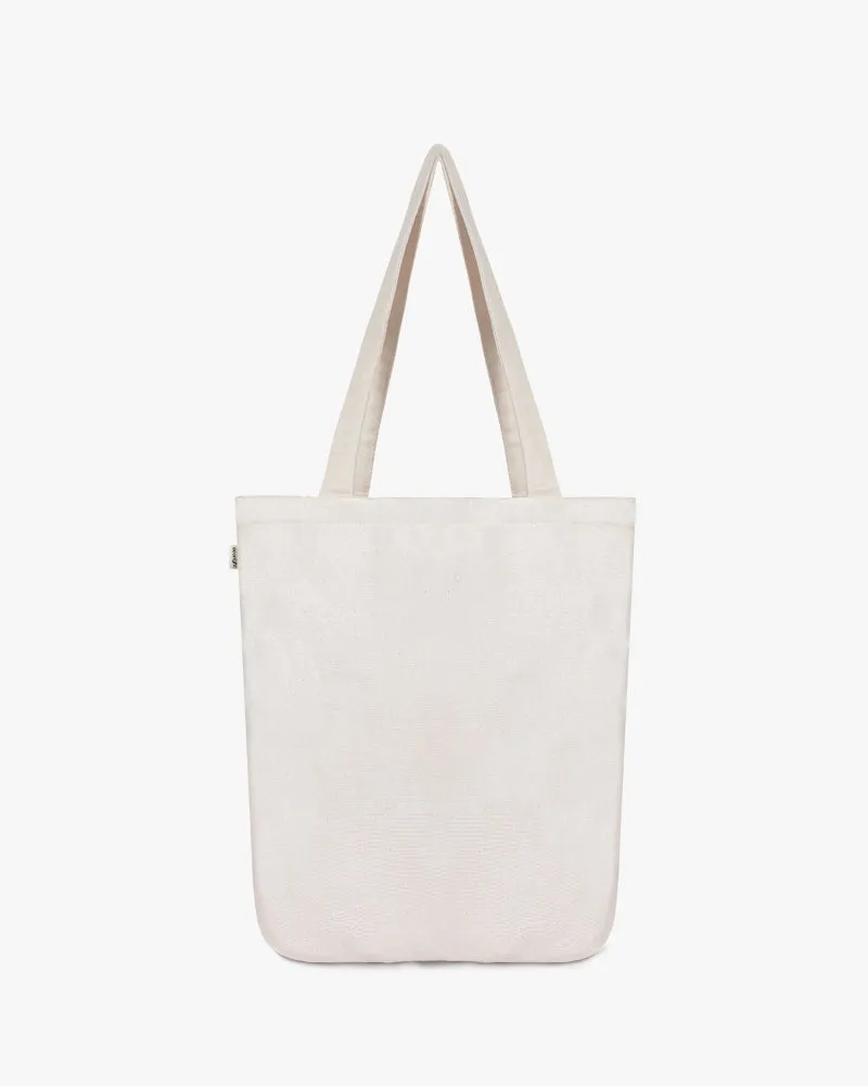 Zipper Tote Bag - Whale Doodle